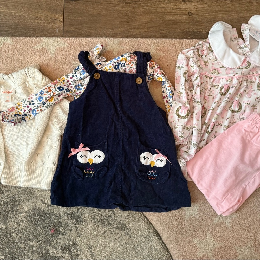 Cat & Jack Kids Matching Set - Navy, Pink, White